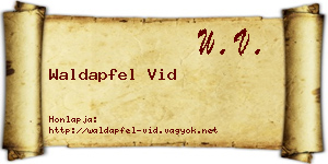 Waldapfel Vid névjegykártya